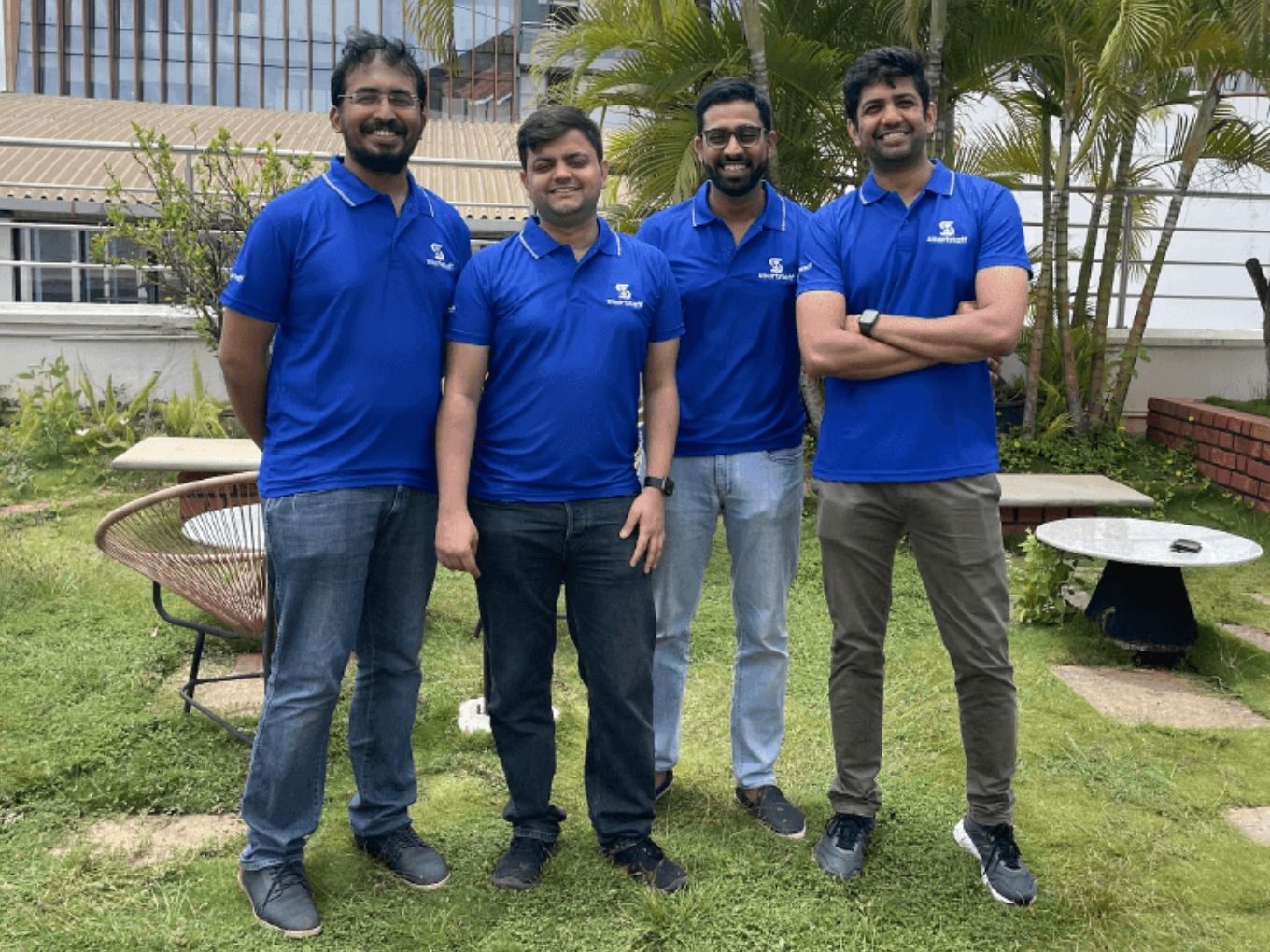 The four co-founders of Bengaluru-based Smartstaff