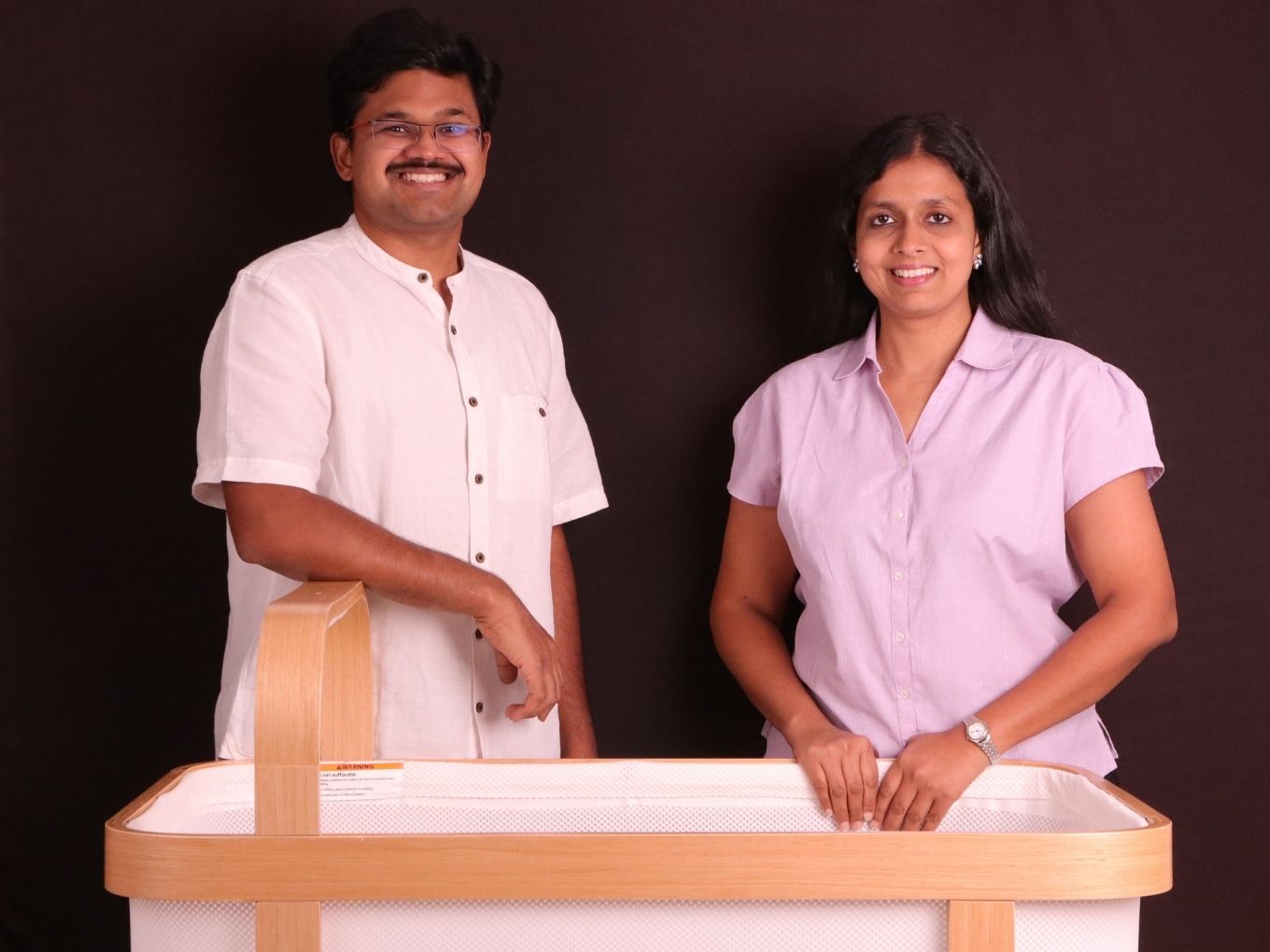 Cradlewise cofounders Bharath Patil and Radhika
