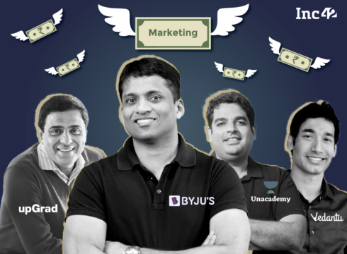 BYJU’S Spent Nearly 3X In Marketing Than Unacademy, Vedantu & upGrad Combined