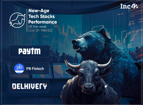 Paytm Emerges The Biggest Loser In A Mixed Week For New-Age Tech Stocks, Delhivery Surges 18%